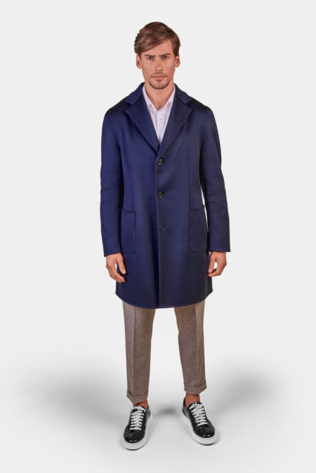 Cappotto uomo double in puro cashmere