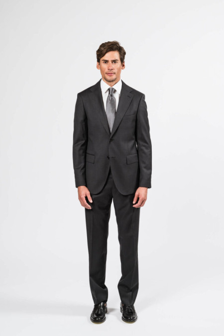 Men suit in grey wool