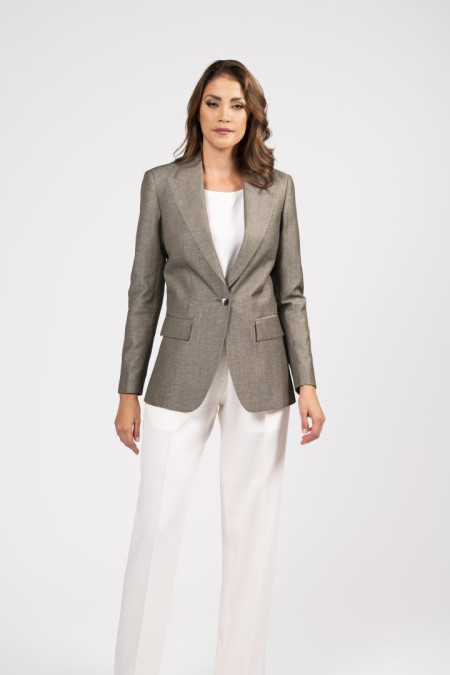 Giacca donna grigio topo