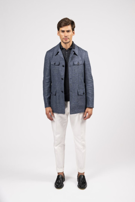 Giacca uomo blu scuro