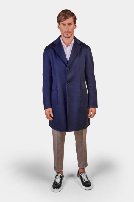 Men’s double coat in cashmere