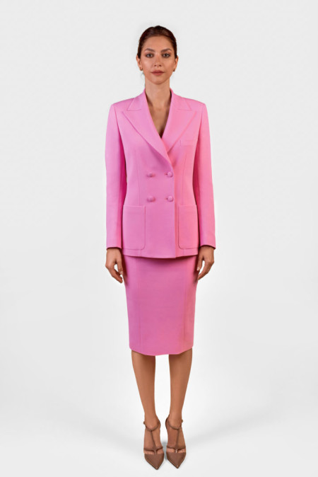 WOMEN’S PINK SUIT WITH SKIRT