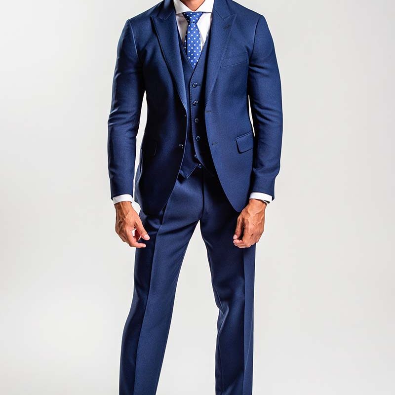 Abito uomo con gilet blu navy Creazioni Baleani